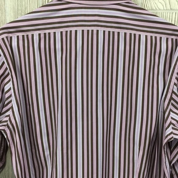 SAND COPENHAGEN Mens Striped Button Down Size 41 (16) Shirt - Picture 7 of 10